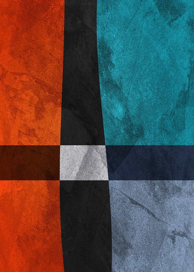 Abstract Geometric Color Blocks