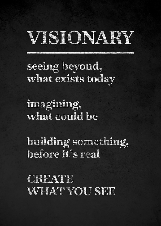 Visionary definition poster
