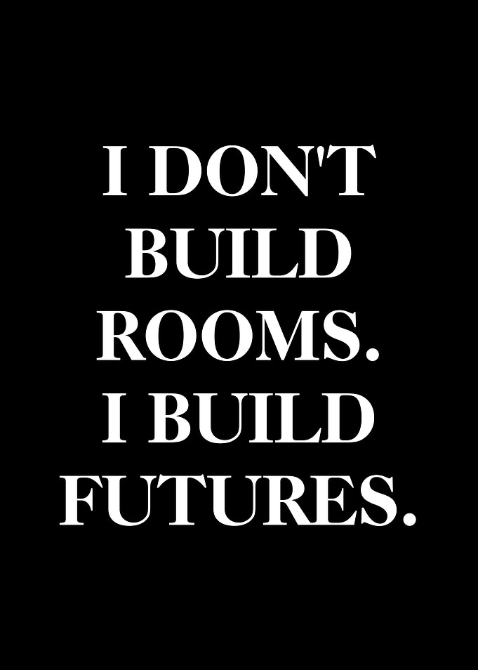 I Build Futures Text Art