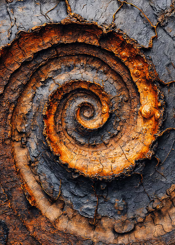 Ancient Organic Spiral Texture