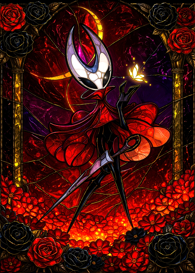 Hornet and Butterfly Stained Glass Art