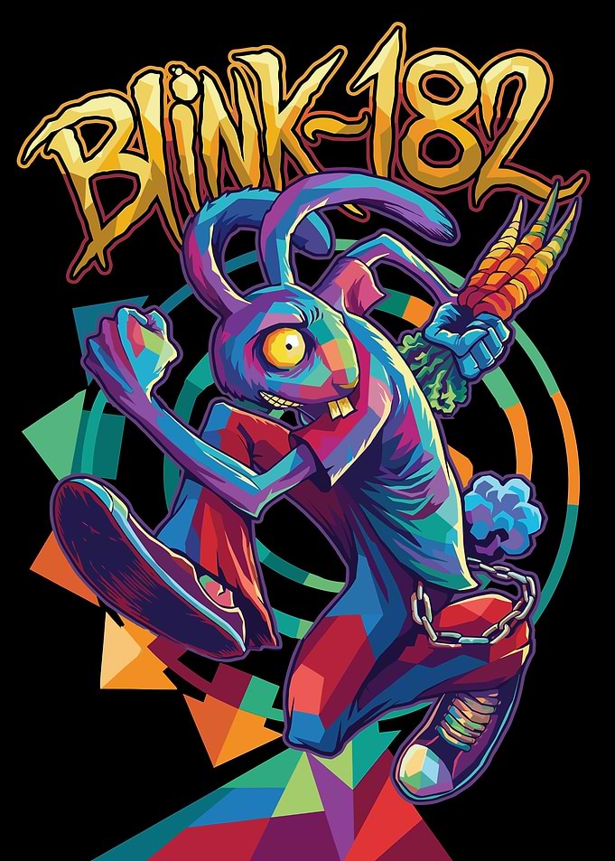 Blink-182 Rabbit with Carrots