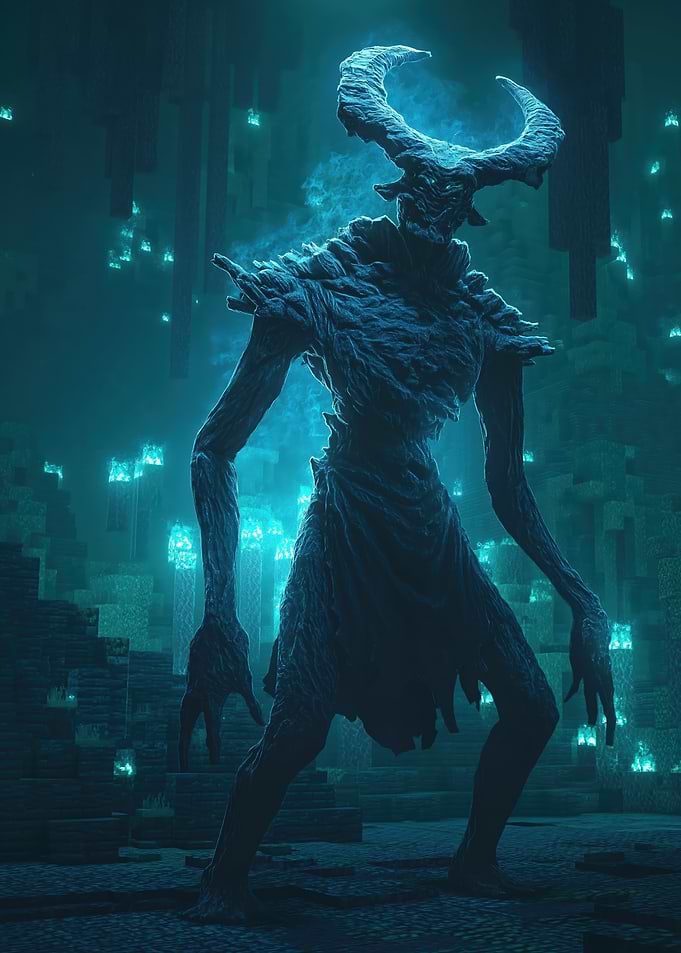 Warden in Deep Dark Cave