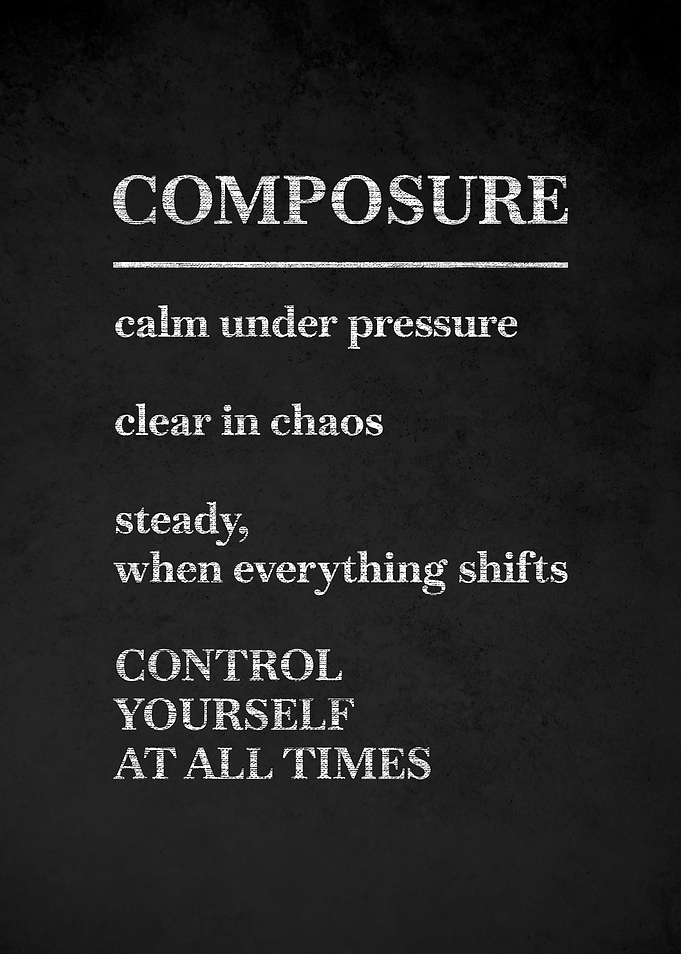 Composure Definition Poster