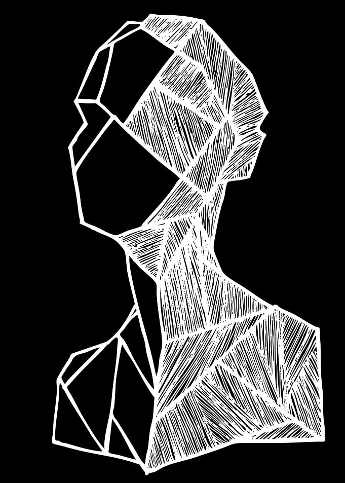 Geometric Abstract Human Bust
