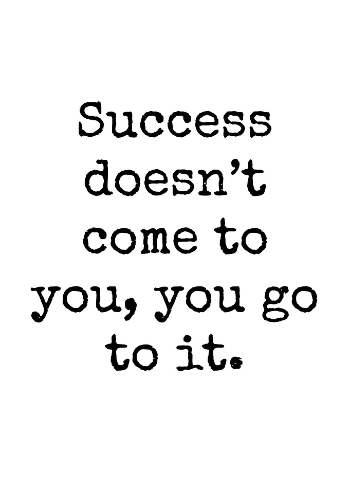Success Quote Text Art