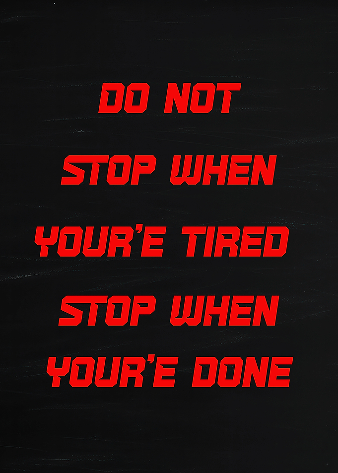 Motivational Quote on Black Background