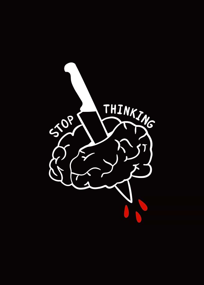 Stop Thinking Brain Stab