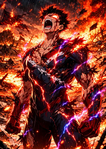 Hero in intense battle