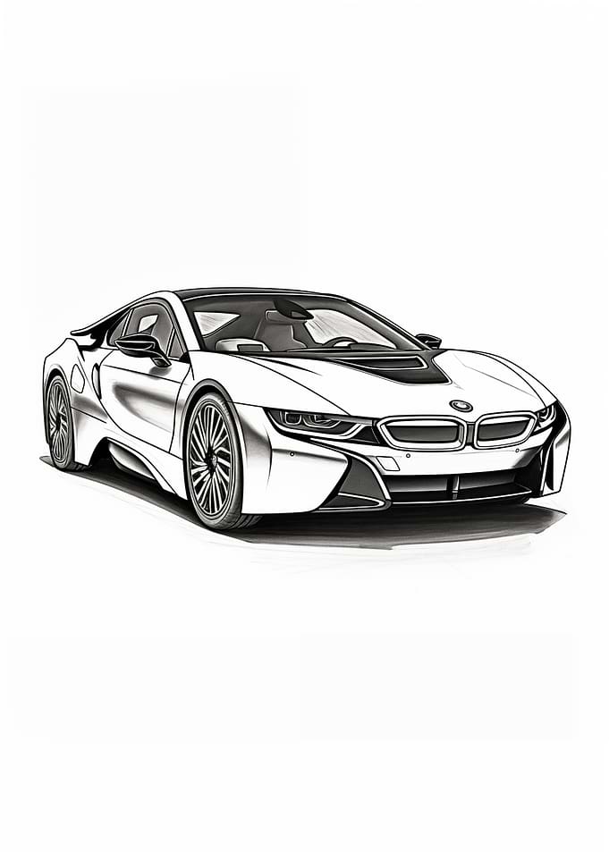 BMW i8 Sketch
