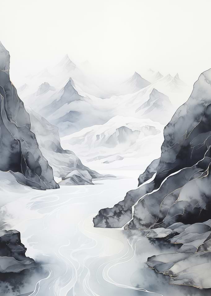 Misty Mountain Landscape
