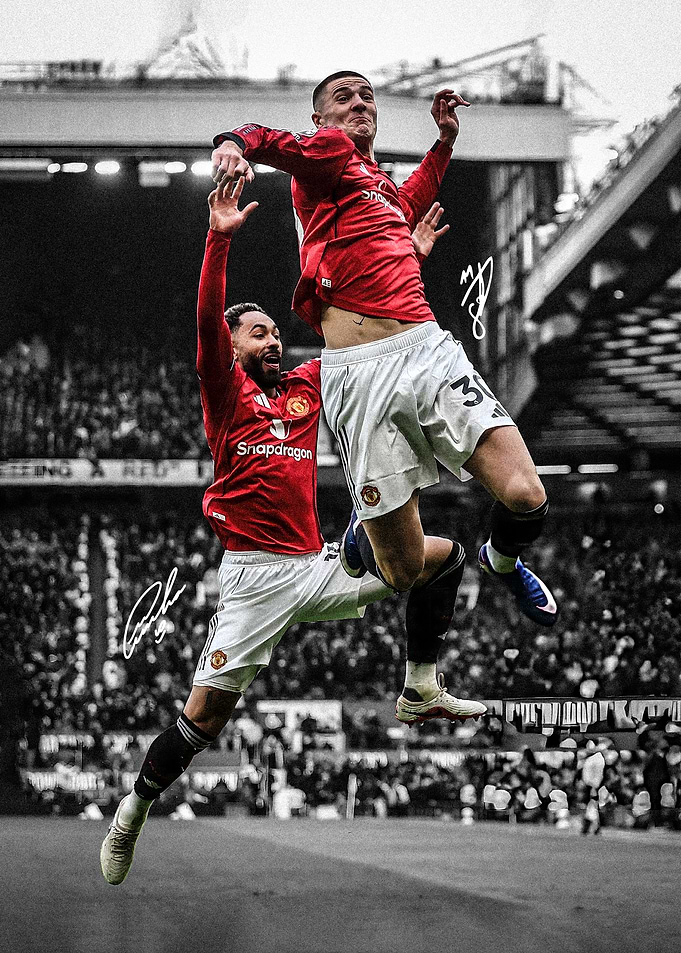 Football players celebrating