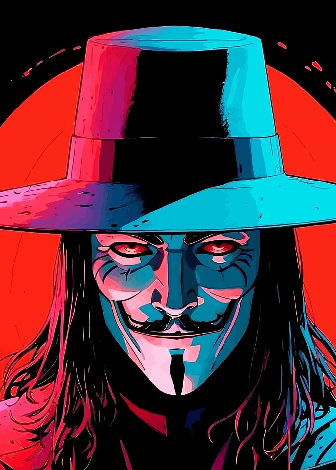V for Vendetta Masked Figure