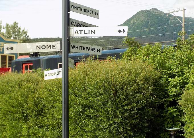 Directional Signpost with Destinations