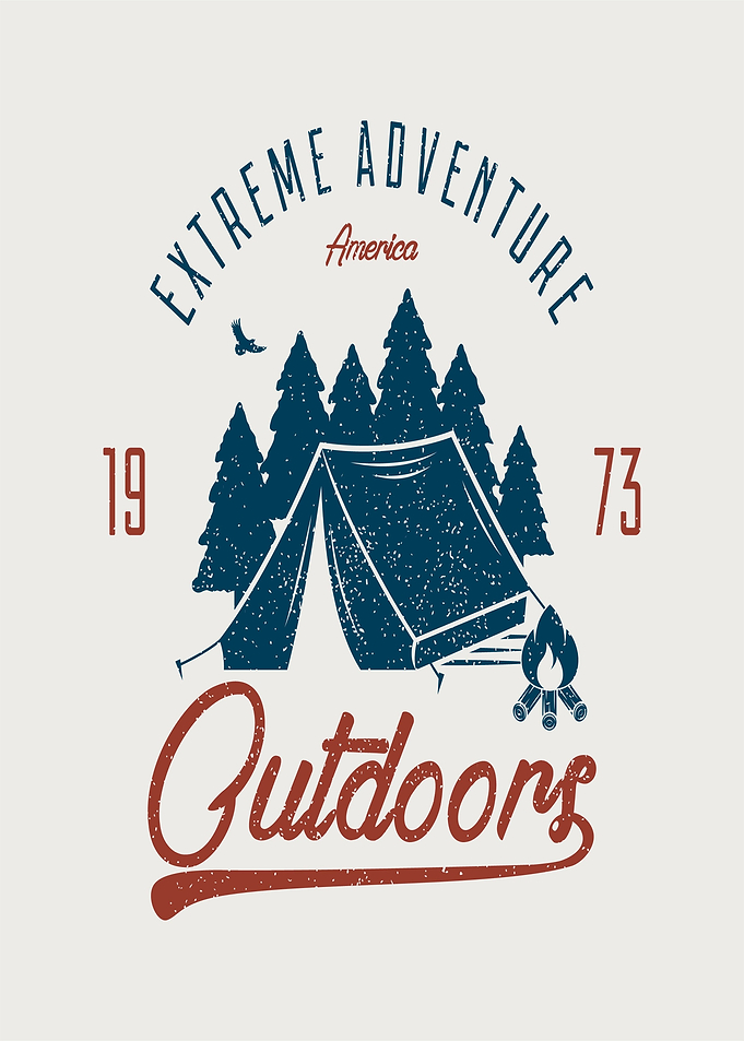 Extreme Adventure Outdoors Vintage Graphic