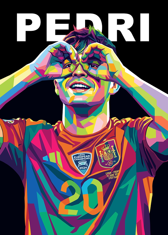 Pedri Pop Art Portrait