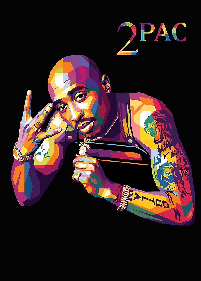 Tupac Shakur Pop Art Portrait