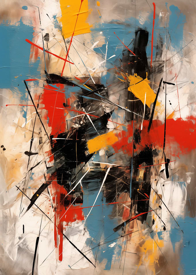 Vibrant Abstract Expressionist Painting