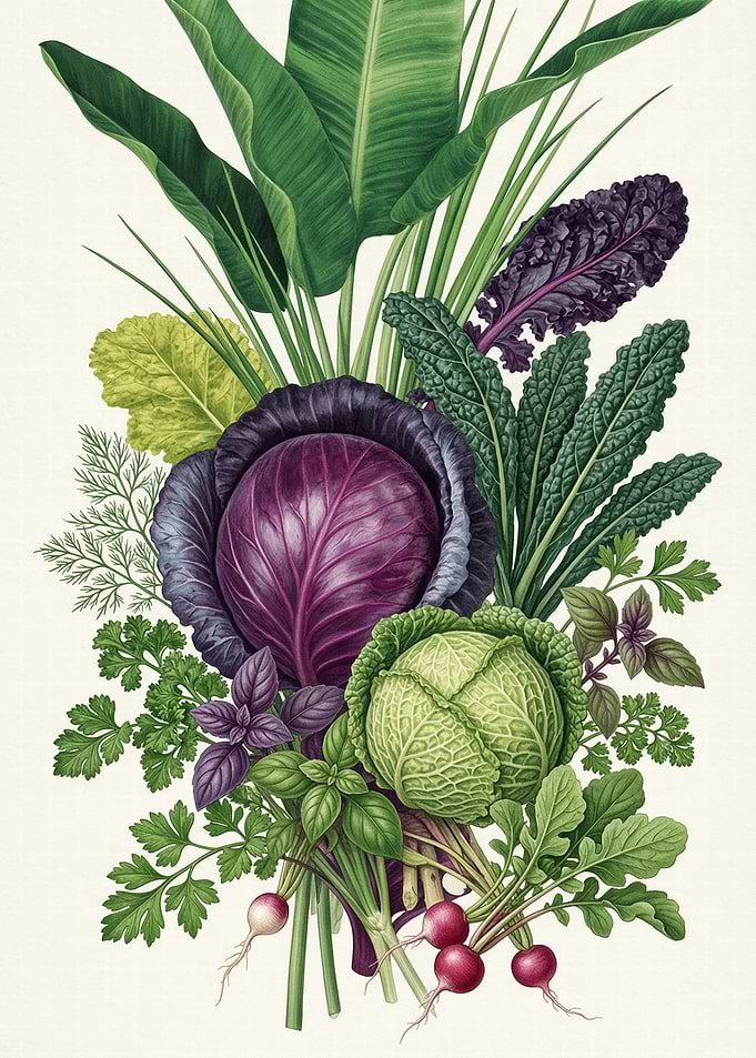 Vibrant Vegetable Still Life