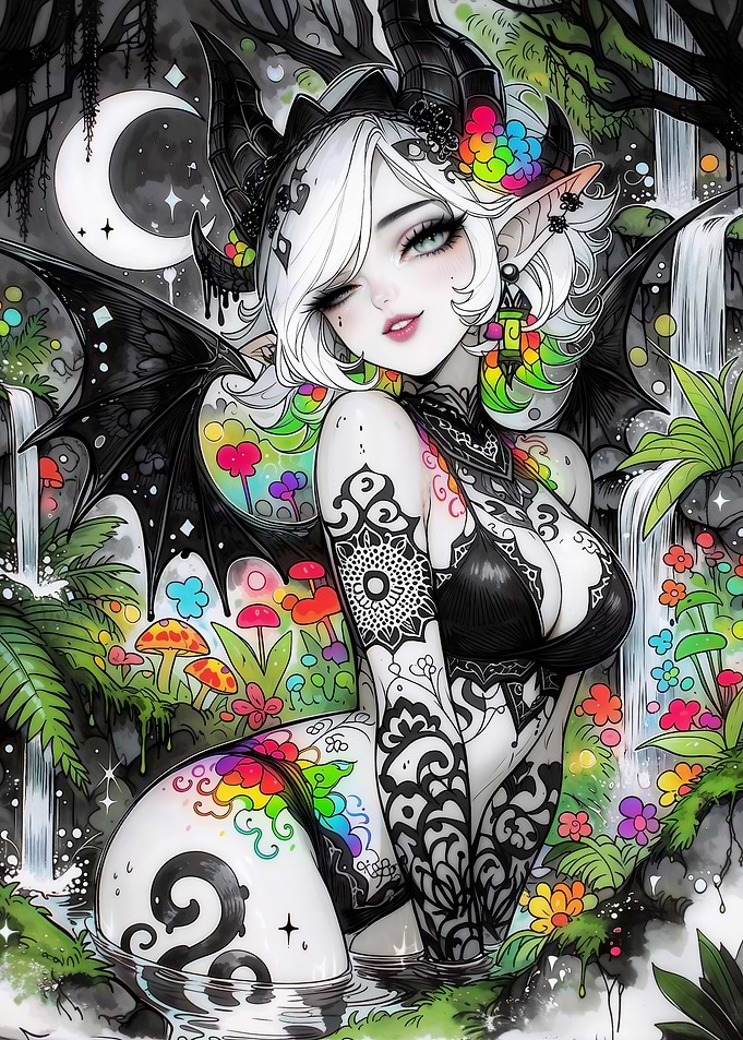 Dark Fantasy Demon Fairy Girl