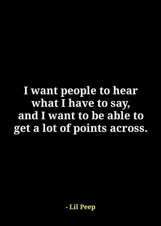 Lil Peep Quote