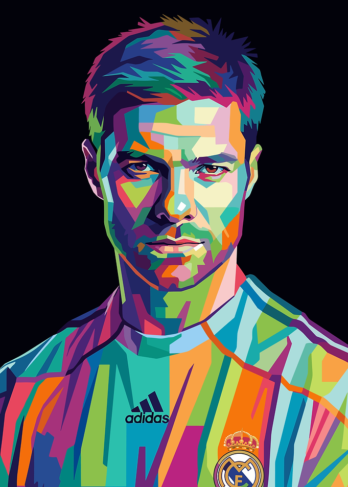 Xabi Alonso Pop Art Portrait