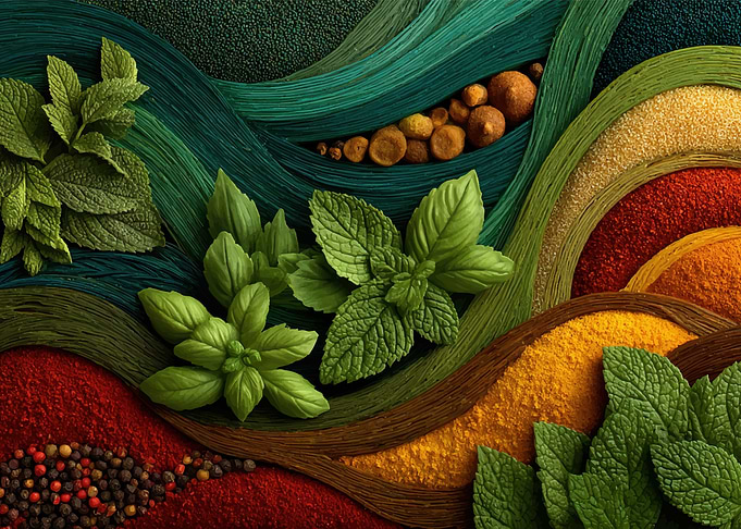Herbs and Spices Arrangement