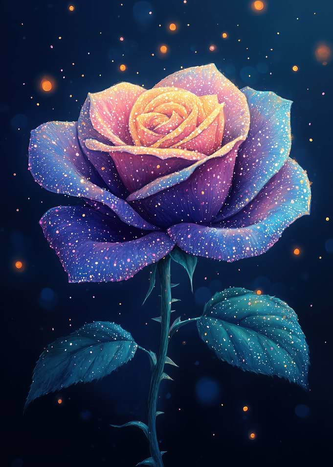 Sparkling Galaxy Rose