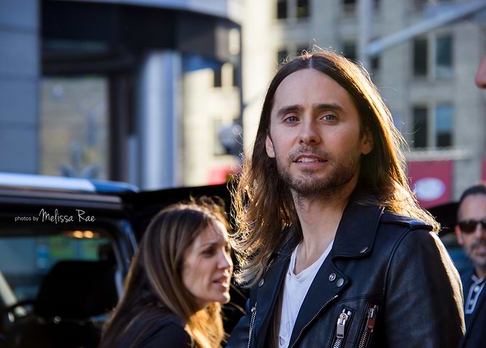 Jared Leto in Leather Jacket