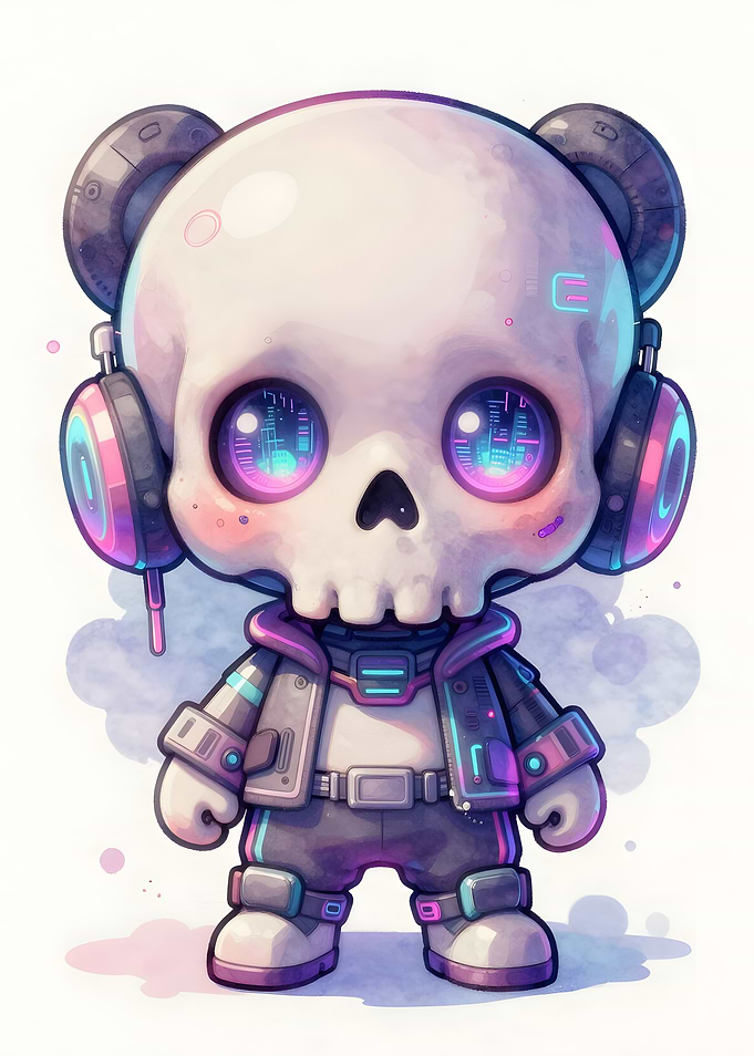 Cute Skull Character