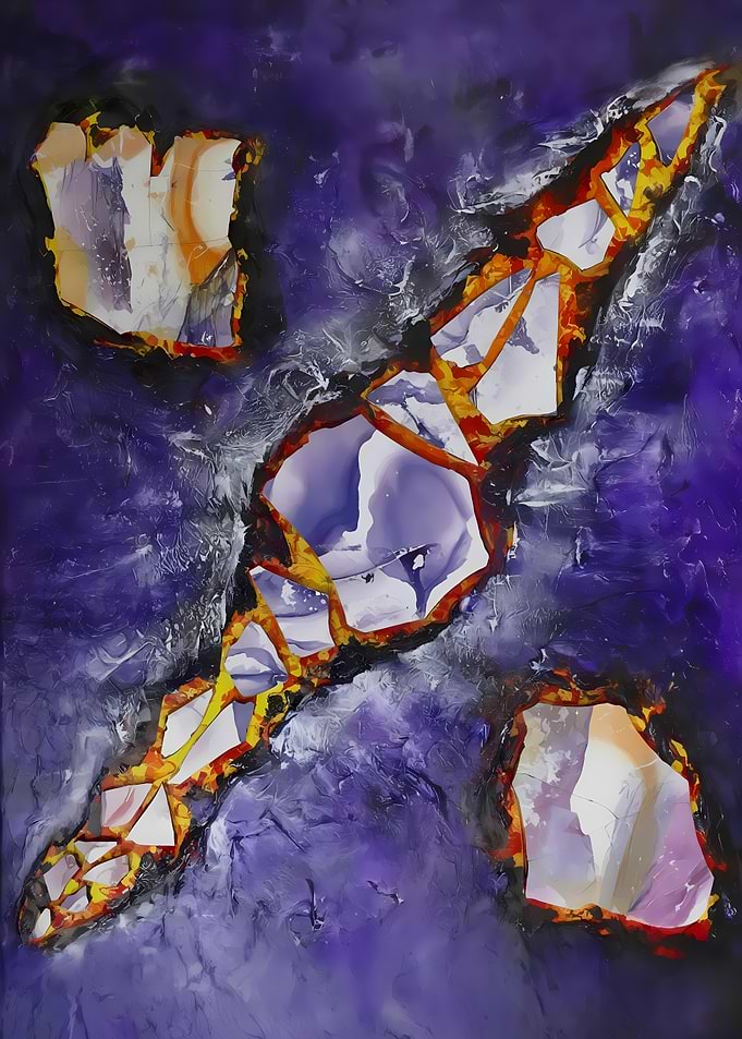 Shattered Crystal – Cosmic Abstract