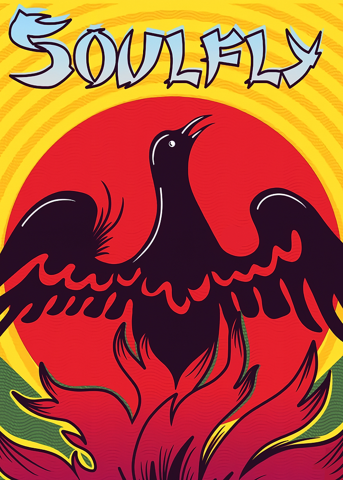Soulfly Bird and Sun Graphic