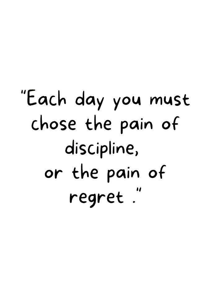 Inspirational Quote About Discipline