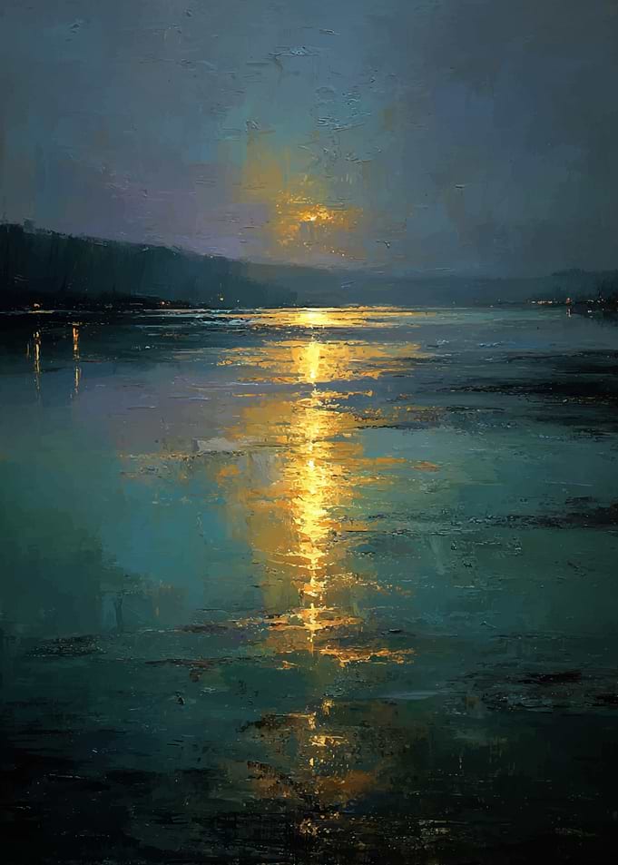 Sunset Reflection on Water