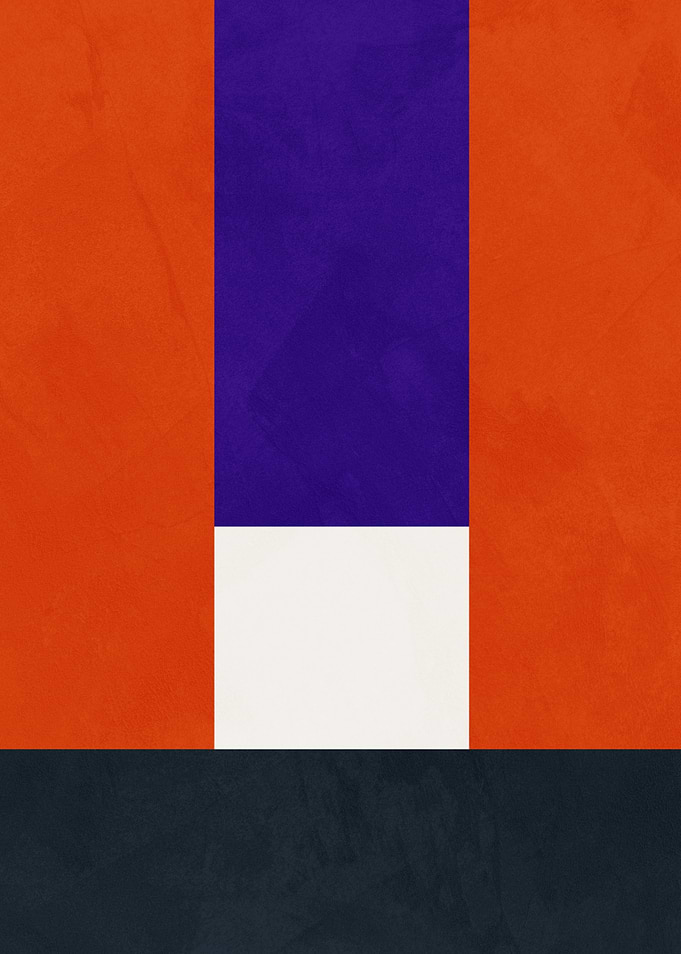 Abstract Geometric Color Block Design