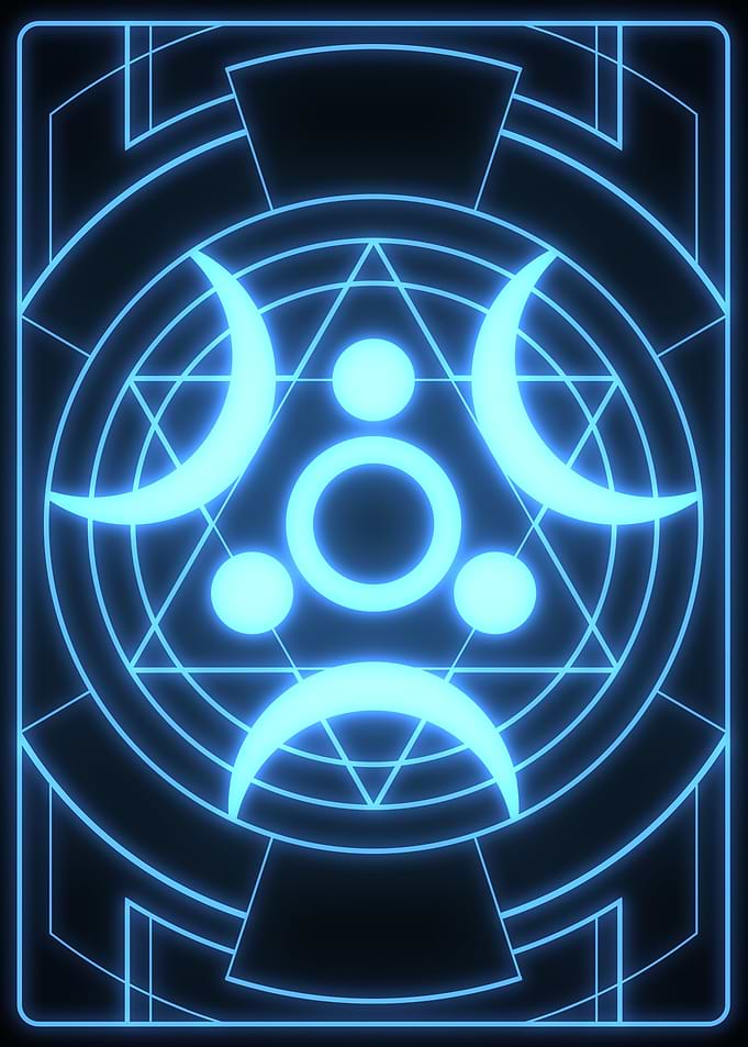 Mystical Blue Hexagram