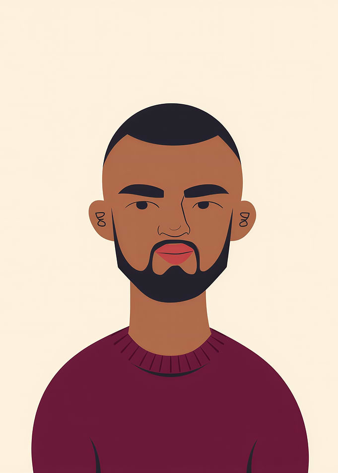 Man with Beard and Sweater