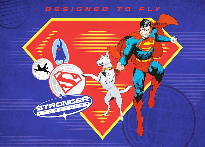 Man of Steel and Superdog Soar