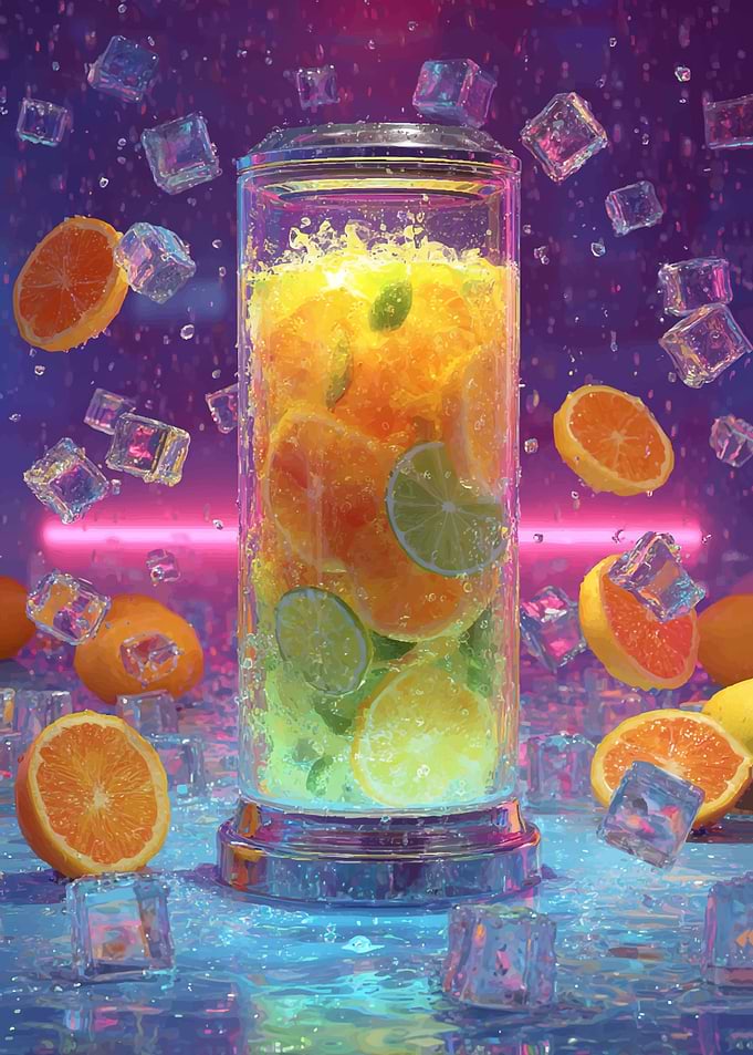 Citrus Infused Water with Ice