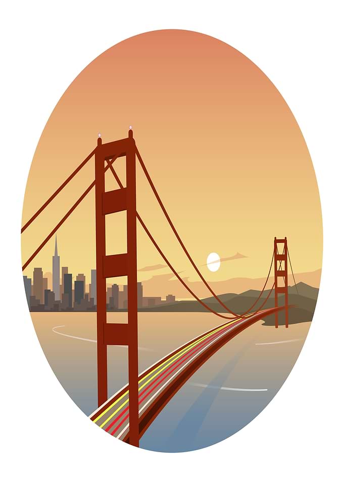 Golden Gate Bridge at Sunset