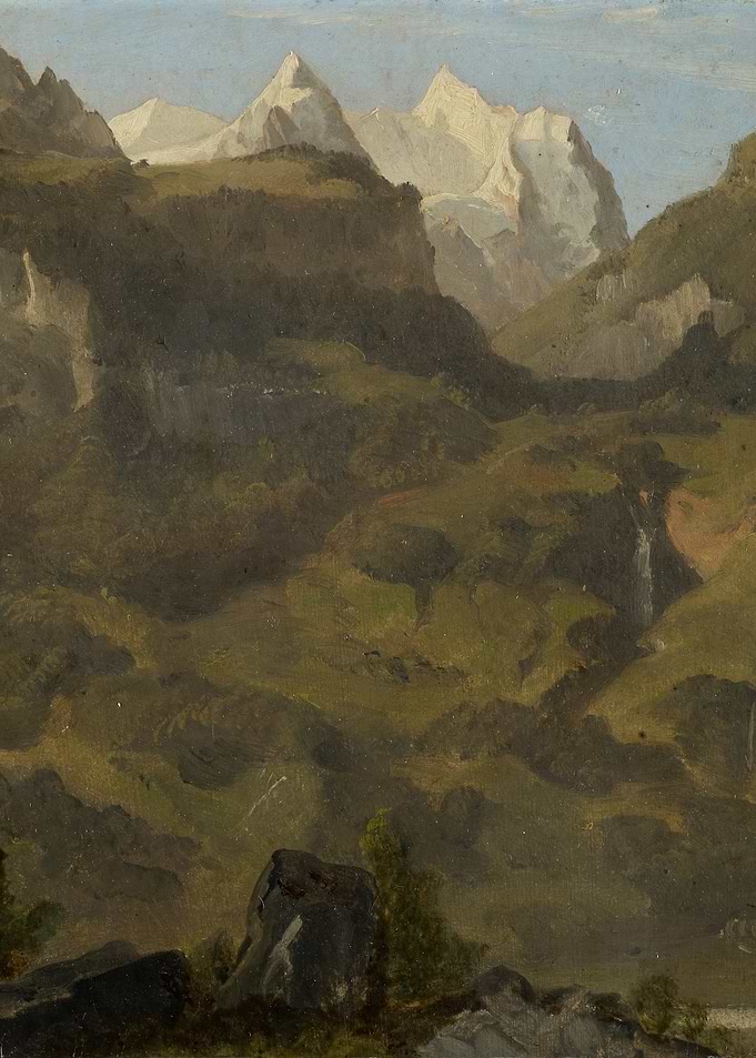 Majestic Mountain Landscape Painting