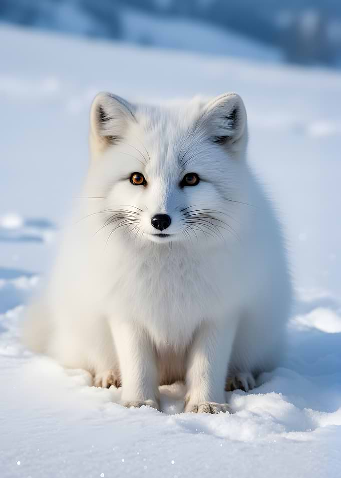 Arctic Fox in Snow