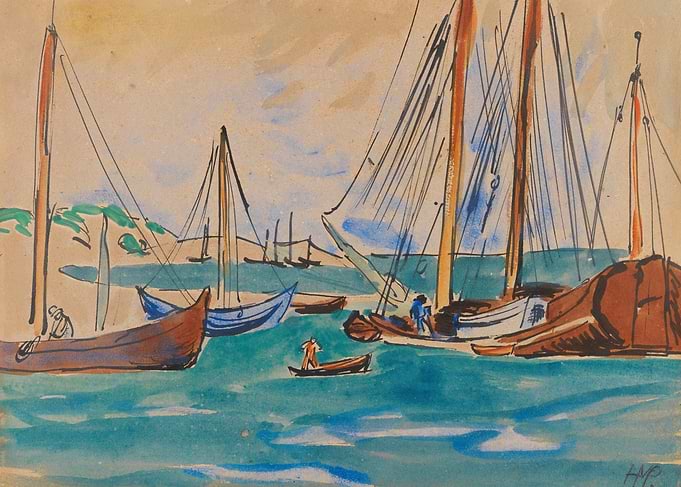 Boats in a Harbor