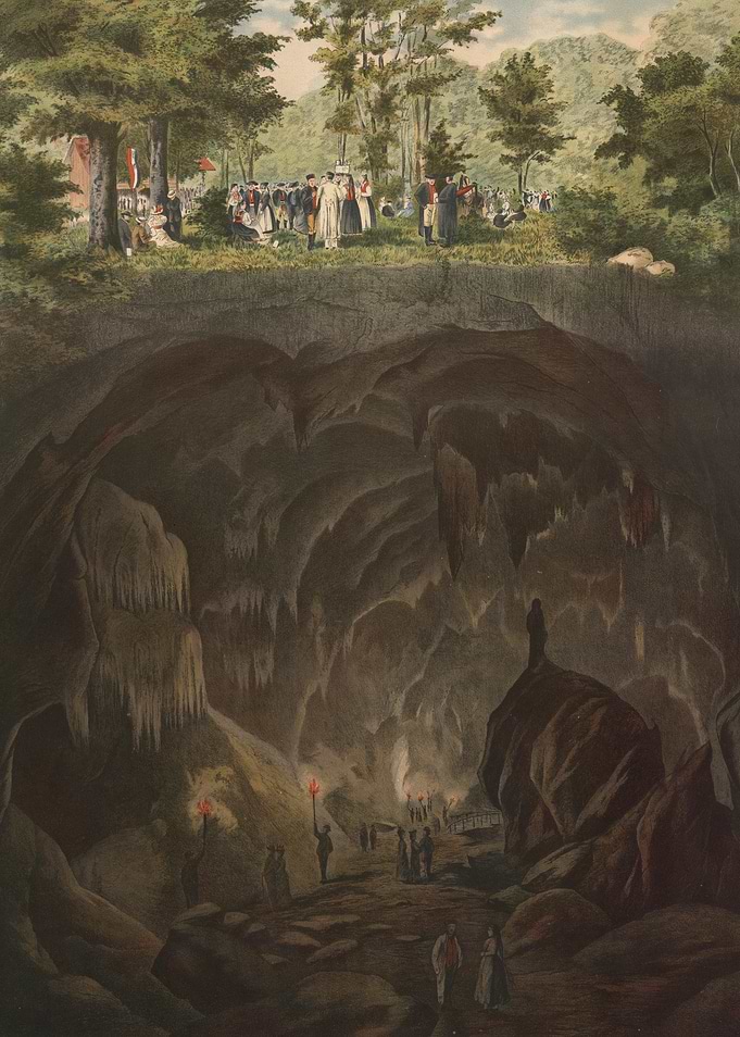 Cave Exploration and Outdoor Gathering