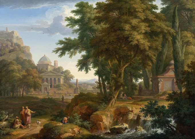 Classical Landscape with Figures and Ruins