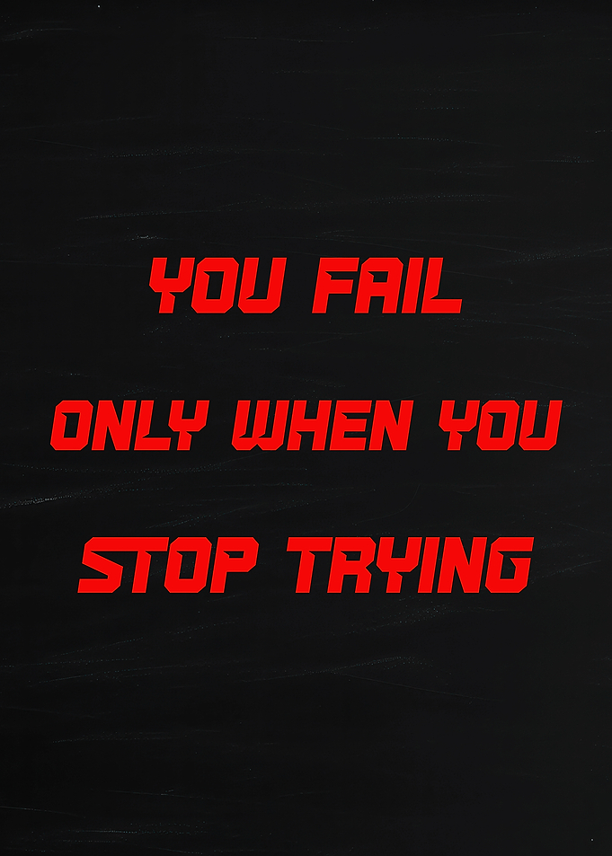 Motivational Text Art