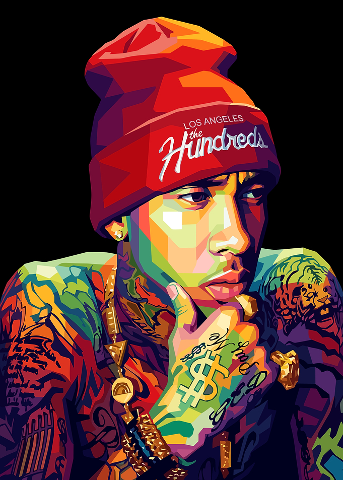 Pop Art Portrait of Tyga