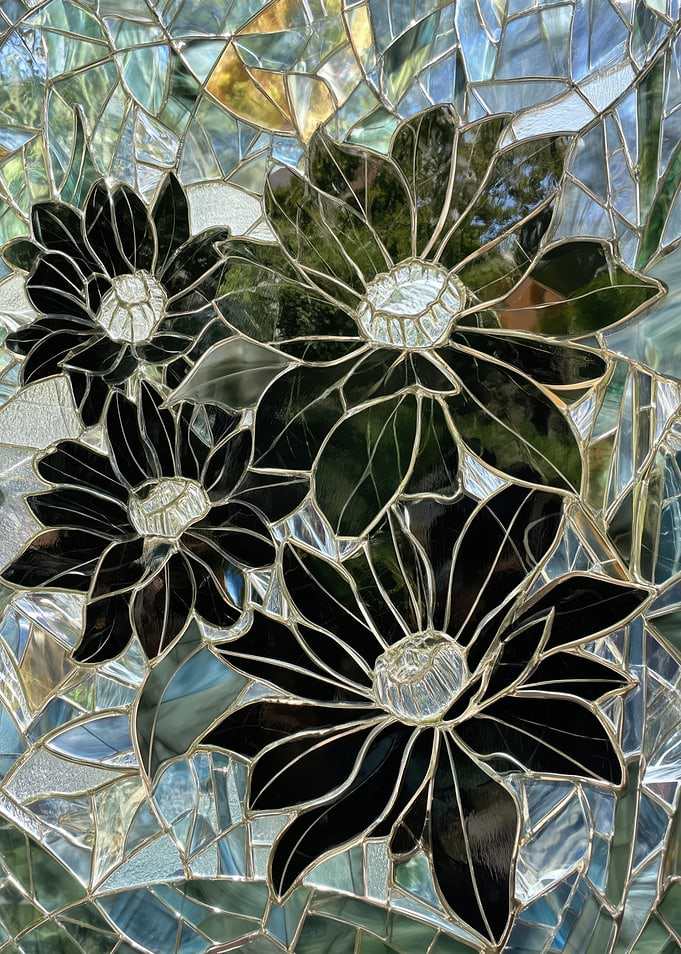 Stained Glass Floral Art