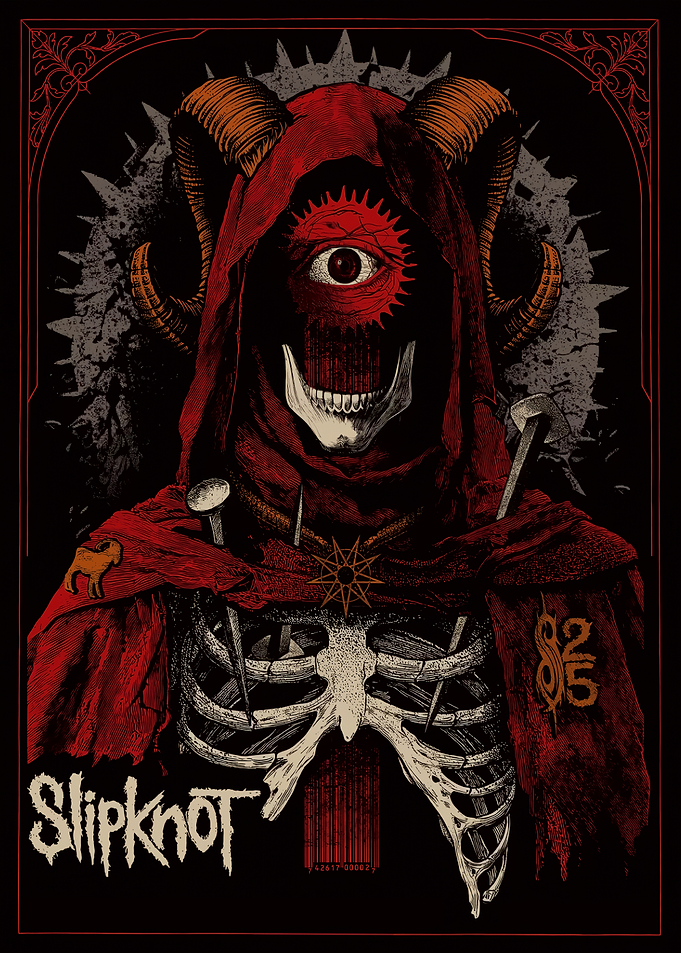 Slipknot Skeleton with One Eye
