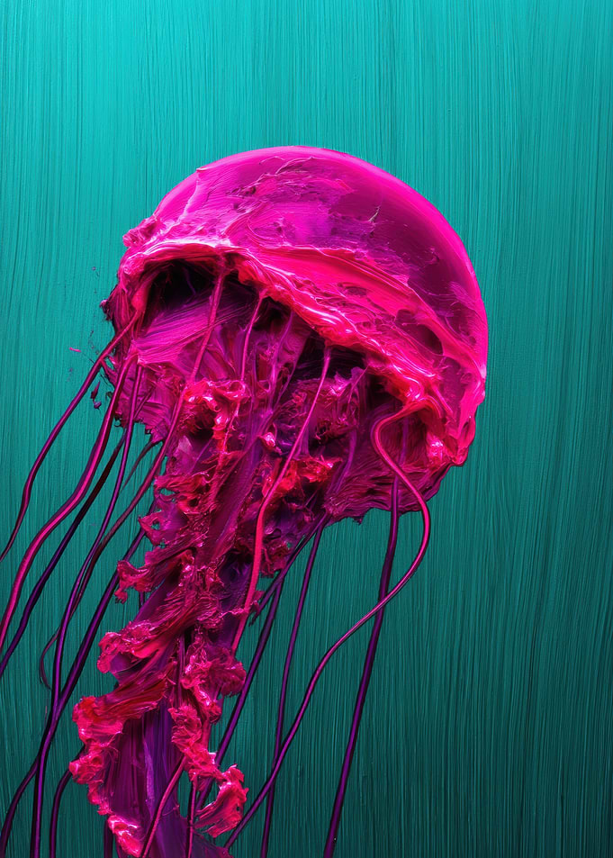 Vibrant Pink Jellyfish